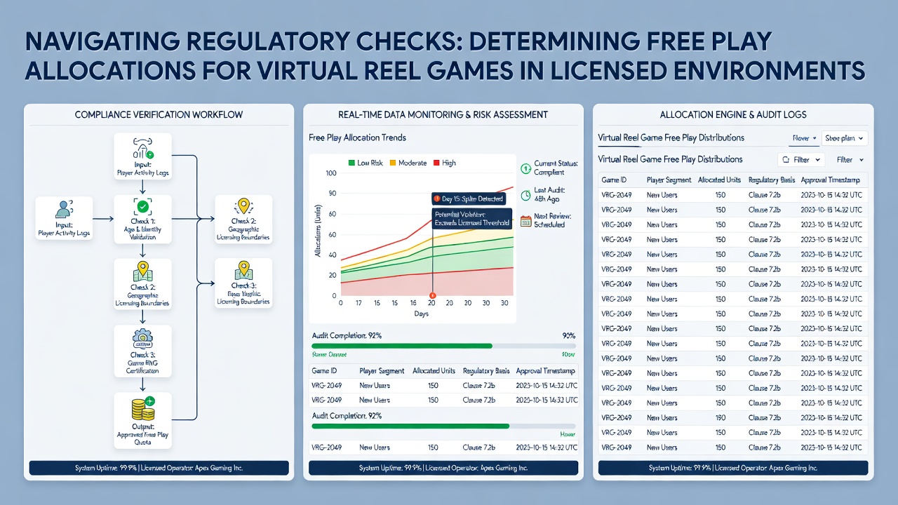 Mobiele interface met virtuele reelspellen en regulatoire indicatoren